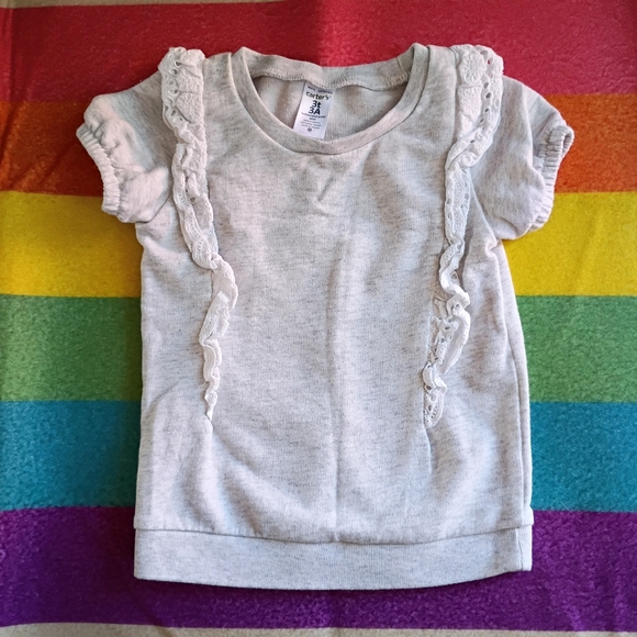 Carter's 3t/3A Heathered Sweatshirt Top - Picture 1 of 4